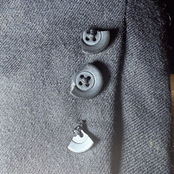 Nordstrom Classiques SZ L 100% Wool Vintage Women's Blazer Career Minimalist - Picture 6 of 13